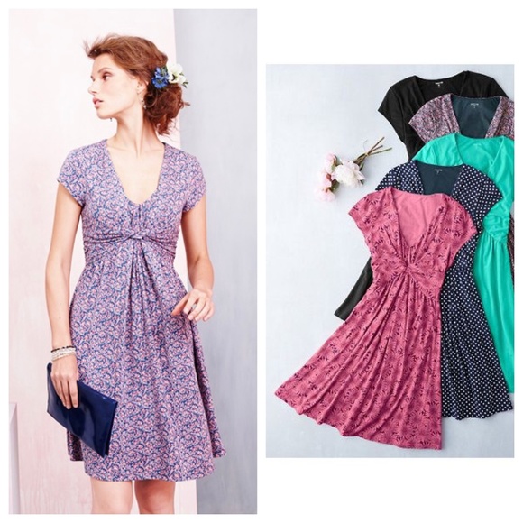 Garnet Hill Dresses & Skirts - Garnet Hill Garden Party Knit Dress Pink Peony 10